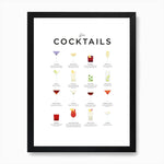 EVL Gin Cocktails Poster