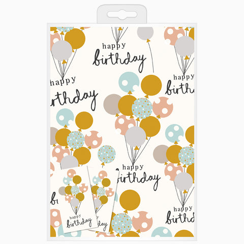 CG Happy Birthday Design Gift Wrap Pack